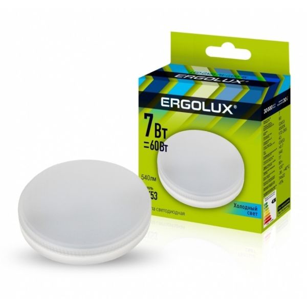  LED 7W 4500 GX53 Ergolux   