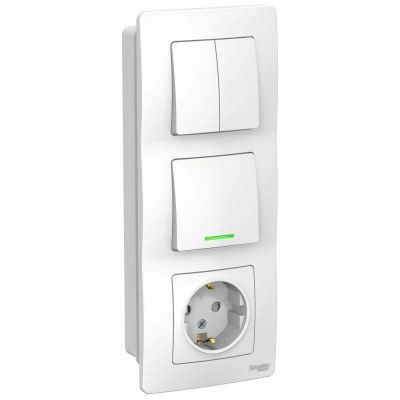 Schneider Electric BLANCA   .   . +. 1-.  .+ . 2-. .