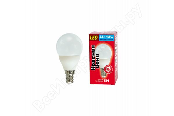   5.5W 4000K E14 P45 LED   