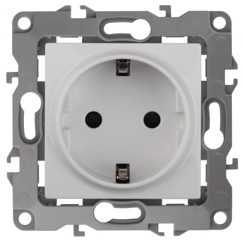 Розетка с/з белый Серия 12  ЭРА 12-2111-01