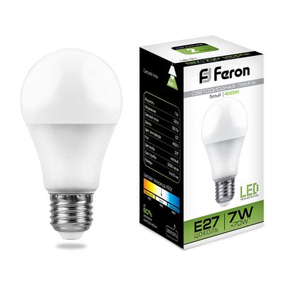   7W 4000K E27 A60 LB-91 LED Feron