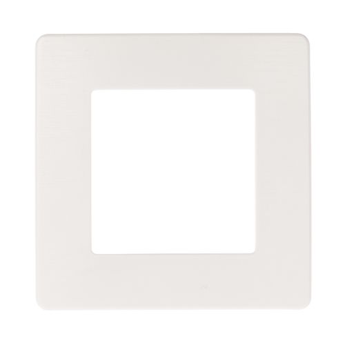Рамка для розеток и выключателей ЭРА Серия 12 12-5101-01 на 1 пост, Сатин, белый