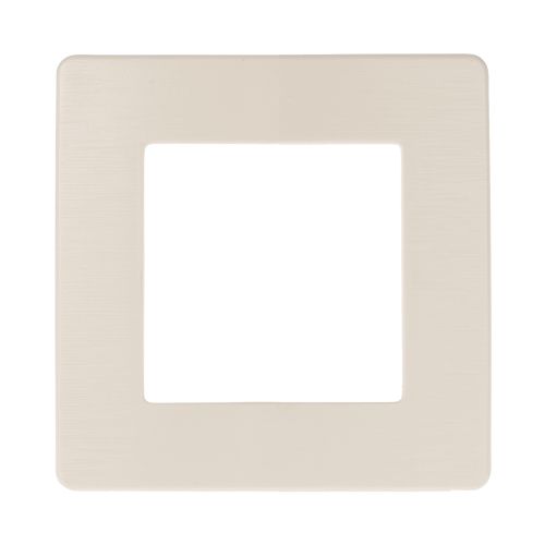 Рамка для розеток и выключателей ЭРА Серия 12 12-5101-02 на 1 пост, Сатин, слоновая кость