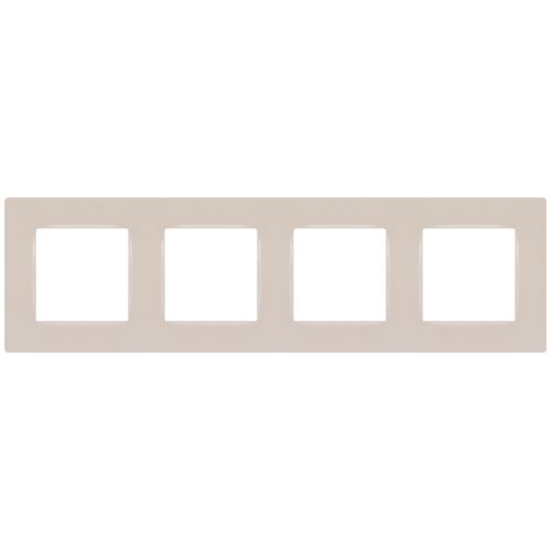 Рамка для розеток и выключателей ЭРА Серия 12 12-5204-15 на 4 поста, Классик, перламутр