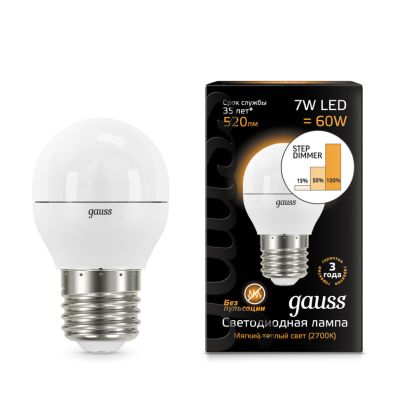   7W 2700K 230 E27  LED Gauss