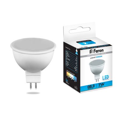  LED MR16 7W 6400K G5.3 LB26 LED80 Feron