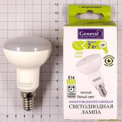  R50 7W 2700K E14 LED General
