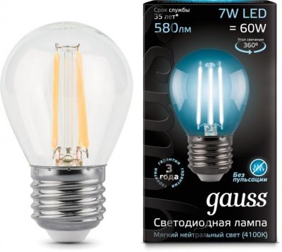   7W 4100K E27  LED Gauss
