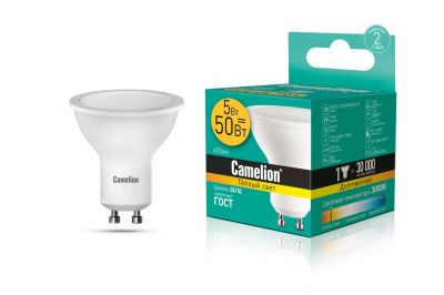  LED 5W 3000K GU10 CAMELION 