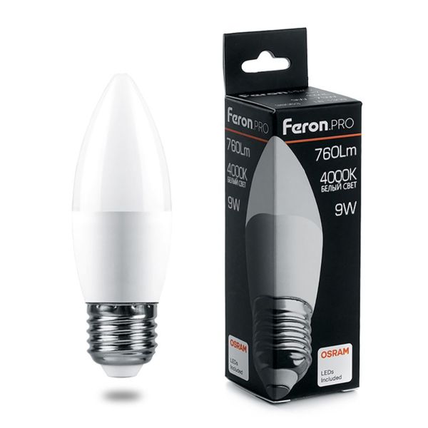     9W 4000K E27 LB-1309 OSRAM LED Feron.PRO