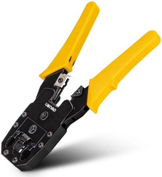 Обжимные клещи DL2468C 8P(RJ-45), 6P(RJ-14 и RJ-12), 4P(RJ-9) 200мм DELI