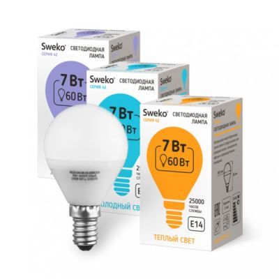   7W 4000K E14 G45 Sweko LED