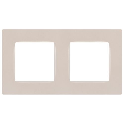 Рамка для розеток и выключателей ЭРА Серия 12 12-5202-15 на 2 поста, Классик, перламутр