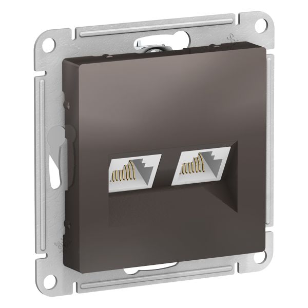 Atlas Design Schneider Electric   2-  RJ45+RJ45, .5E, 
