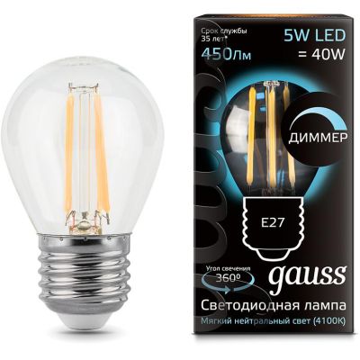   5W 4100K 230 E27   LED Gauss