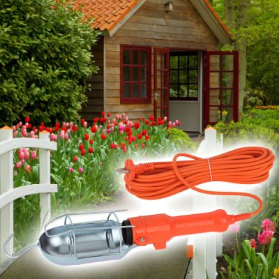 Светильник переносной 60Вт Е27 15 м с выключателем WL-15m ЭРА