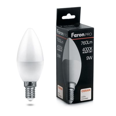   9W 4000K E14 LB-1309 OSRAM LED Feron.PRO
