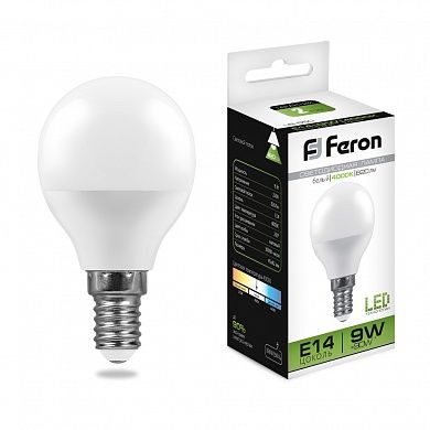   9W 4000K E14 LB-550 LED Feron