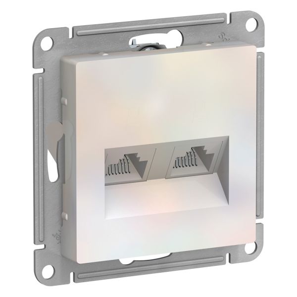   2- RJ45+RJ45,   Atlas Design Schneider Electric