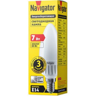   7W 4000K E14 37 LED 
