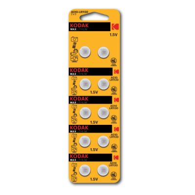  AG10 LR1130, LR54 [KAG10-10] MAX Button Cell Kodak