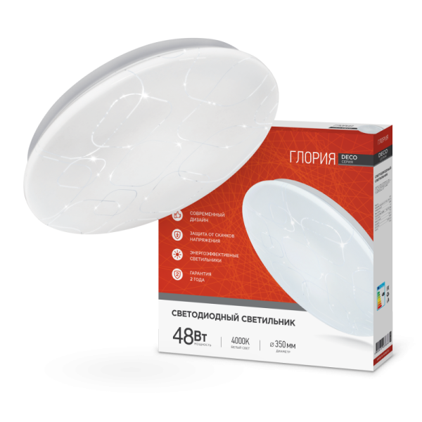 ���������� ��������� LED DECO ������ 48W 4000K  ���� IN HOME 